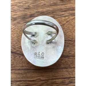 Reda Galvan Moonstone Sterling Silver <b>Ring</b> Size 8-Trendy Bezel Set Adjustable Jewelry for Kids - Product Image 5