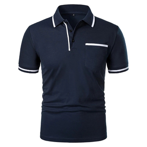Logo personnalisé imprimé en coton pour Polo T-Shirt respirant et doux style uni décontracté grande taille avec personnalisation de la taille et des couleurs - Product Image 3