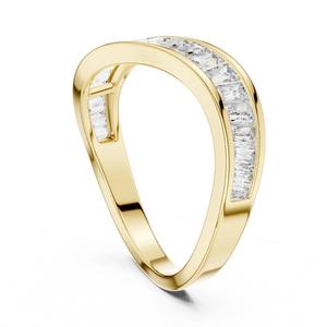 Anillo de moissanita hecho a mano de fabricación india con diamantes naturales reales Diseño personalizado disponible para precio de exportación - Product Image 1