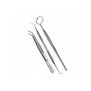 Kit d'examen dentaire 6 pièces avec poignées antidérapantes Instruments dentaires parfaits Porte-aiguille Instruments chirurgicaux - Product Image 1