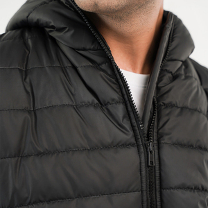Nuevo estilo de calidad de moda Otoño lona chaleco acolchado media chaqueta sin mangas hombres a prueba de viento transpirable servicio OEM - Product Image 3