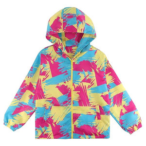 Veste coupe-vent pour enfants, veste légère facile à porter, veste coupe-vent pour enfants pour les voyages et les activités de plein air - Product Image 1