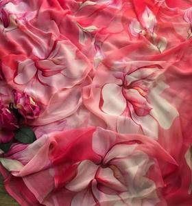 ชุดผ้าแพรจีออร์เจียแบบอินเดียที่สง่างามลายพิมพ์และขอบลูกไม้ไข่มุก6สีสำหรับปาร์ตี้ฤดูหนาวที่สวยงามมีให้เลือก - Product Image 4