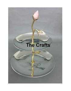 Soporte para Servir Pasteles de Madera y Hierro, Tamaño Personalizado, Forma Redonda, Soporte para Servir Postres y Dátiles al por Mayor - Product Image 3