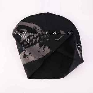 Gorro de Punto con Brillantina y Pedrería, Elegante y Cálido, con Efecto Brillante, para Mujer, Estilo Urbano, para Invierno - Product Image 2