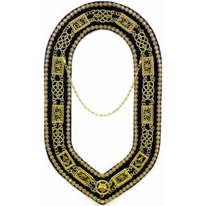 Nuevo Diseño de Collar Masónico para Grado de Gran Maestro, Cadena de Oficial, Metal Tallado y Plateado, Color Personalizado 2024 - Product Image 1