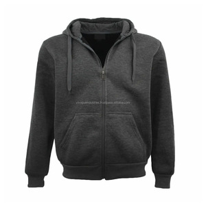 Fabricant de sweats à capuche en marque privée, coupe régulière, épaules tombantes, vêtements personnalisés en gros, fermeture éclair, style élégant, polyester/coton lourd pour l'automne - Product Image 2