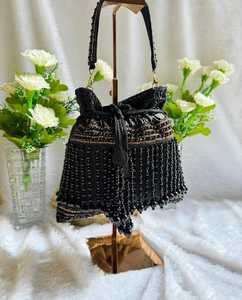 Embrayage de Batwa Potli brodé de pierre de cristal indien fait à la main Style élégant Sacs de soirée à la mode Mariages Retours Célébrations! - Product Image 3