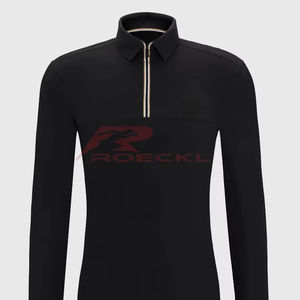 Chemises d'équitation pour hommes coupe classique à manches longues en coton doux tissu extensible respirant pour l'équitation et l'équitation - Product Image 1