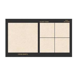 Azulejo de losa de aspecto de mármol esmaltado pulido de porcelana más vendido 800X800 azulejos de porcelana de alto brillo para pared o suelo azulejos de suelo de pared interior - Product Image 1