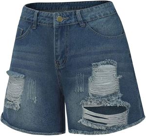 Taille haute Denim coton Shorts femmes grande taille mode nouveau décontracté Slim jean court lavé Sexy femme été Denim Shorts - Product Image 2