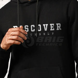 Sweat à capuche en coton mélangé pour hommes à la mode avec un matériau respirant et un design ajusté pour un usage décontracté Sweat à capuche pour hommes modernes - Product Image 6