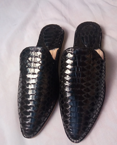 Babouch marocain traditionnel en cuir, mocassins fait à la main - Product Image 1