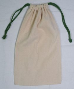 Bolsa con cordón de algodón orgánico 100%, almacenamiento ecológico personalizado, regalo, embalaje de joyería, bolsa con cordón de algodón ecológico - Product Image 1