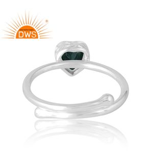 Meilleure vente 925 argent Sterling malachite naturelle bague de pierres précieuses bijoux personnalisés pour les femmes cadeau pour elle - Product Image 2
