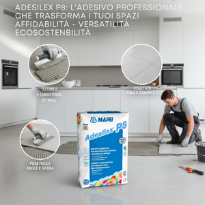 Adhésif cimentaire blanc Mapei Adesilex P8 pour carrelage, mortier 25 kg - Product Image 5