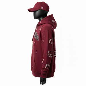 เสื้อฮู้ดดี้ซิปวินเทจคุณภาพสูง ผ้าฝ้ายเฟรนช์เทอร์รี่ 100% ทรงโอเวอร์ไซส์ สไตล์สตรีทแวร์ สำหรับผู้ชาย - Product Image 4