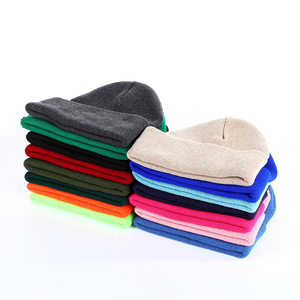 Classique unisexe chaud hiver chapeau 100% acrylique tricot manchette bonnet bonnet pour un usage quotidien pour le cyclisme pêche plage motif à carreaux - Product Image 1