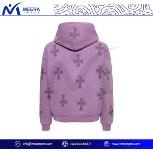 Déclaration élégante Sweat à capuche en strass unique en son genre 100% coton Design Bling personnalisable pour l'approvisionnement en ODM d'hiver - Product Image 3