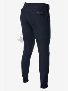 Culotte d'équitation pour homme, pantalon équestre extensible, coupe ajustée, matériau léger à séchage rapide pour la compétition et les sorties décontractées - Product Image 4