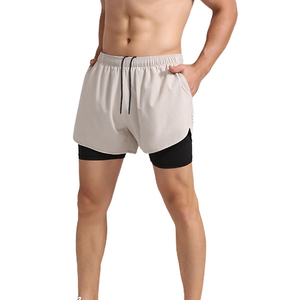 ¡Novedad de 2024! Pantalones cortos de malla de doble capa para hombre, pantalones cortos de talla grande para correr, pantalones cortos atléticos para gimnasio, pantalones cortos ajustados con capa de compresión para hombre - Product Image 2