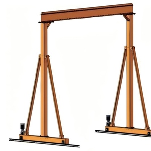 رافعة جسرية محمولة بمعايير أوروبية معتمدة CE مع محرك لرفع 0.5-5 طن وامتداد 2-12 متر مع تحكم عن بعد - Product Image 1