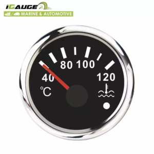 Jauge marine blanche de la température de l'eau de jauge de LED de visage noir de 52mm Canbus J1939 - Product Image 1