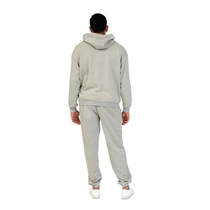Sudadera con capucha y pantalones de chándal vintage personalizados, conjunto de dos piezas para correr, chándal acampanado, chándales para hombre lavados con ácido desteñidos al sol - Product Image 2