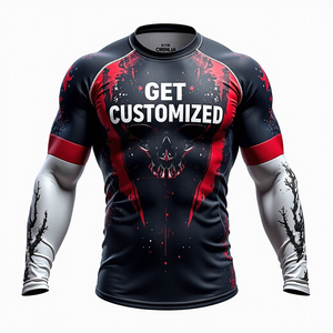 BJJ MMA Kimono De Jiu Jitsu BJJ Rash Guard Unique Sublimé Oeuvre Full Martial Arts Wear - Product Image 2