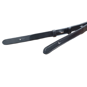 Riendas de montar inglesas clásicas y duraderas Hebilla de cuero plana negra Color personalizable Tamaño A + Tachuela ecuestre de calidad certificada - Product Image 2