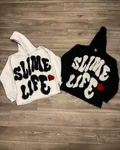 เสื้อมีฮู้ดใช้ได้ทั้งชายและหญิงทำจากผ้าฝ้ายแท้สำหรับฤดูใบไม้ผลิฤดูใบไม้ร่วงดีไซน์ขนาดใหญ่ปรับแต่งได้ - Product Image 6