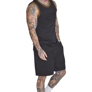 Ensemble short pour homme Jean avec logo personnalisé Vente en gros Short de sport en maille Été 2024 Cargo avec poches zippées Sweat Terry Fleece - Product Image 1