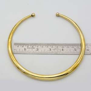 Collier ras du cou bohème en laiton doré ajustable Collier manchette en laiton éthéré pour les mariages Collier en or parfait Cadeau pour les épouses - Product Image 2