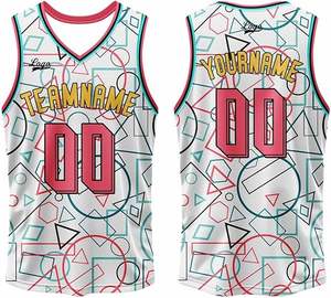 ชุดเสื้อบาสเก็ตบอลแบบกลับด้านได้สำหรับทีมสโมสรเสื้อสองชั้นพร้อมกางเกงขาสั้นพิมพ์ลาย - Product Image 1