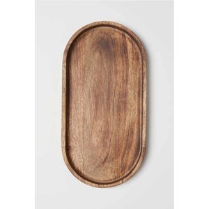Plateaux de service élégants en bois d'acacia naturel Assiette légère et écologique pour plats, collations, desserts, plateaux de service - Product Image 1