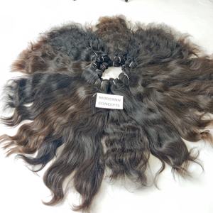 Extensions de cheveux humains vierges vietnamiens en gros, cuticules alignées, paquet de cheveux humains indiens Remy ondulés - Product Image 1