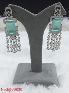 Moda nupcial AD piedra collar pendiente conjunto para mujer hermosa boda fiesta joyería tradicional étnica desgaste regalo colección - Product Image 3