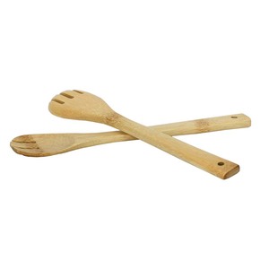 Ustensiles de cuisine en bambou fabriqués à la main ensemble d'ustensiles de cuisine cuillères en bambou rustiques de base ustensiles de cuisine du Vietnam - Product Image 1