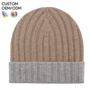 Mens classic <b>beanie</b> hat cotton soft knit style custom logo OEM ODM support for private label headwear brands - Product Image 4