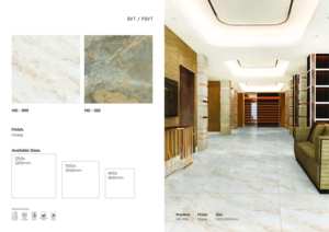 Carreaux de sol et de mur en porcelaine brillante 1200x1200, dalle de grand format tendance - Product Image 5