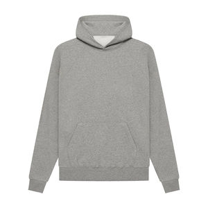 Vente en gros 100% coton à capuche solide hommes hiver à capuche sweat à capuche nouveauté OEM logo personnalisé imprimé coupe-vent - Product Image 5