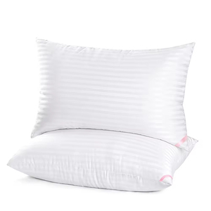 Funda de Almohada de Lujo 100% Algodón de Grado Médico con Diseño Vertical, Logotipo Personalizado, Transpirable, Suave y Duradera para Uso Hospitalario - Product Image 1