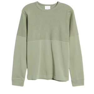 Vente en gros 100% coton sweat ras du cou pull uni personnalisé polaire surdimensionnée pour hommes unisexes pour l'hiver - Product Image 5