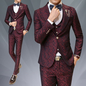 2024 nueva chaqueta personalizada Homme Slim Fit hombre negocios ocio 3 piezas esmoquin abrigo para hombre Blazer conjunto hombres mandarín cuello trajes - Product Image 6