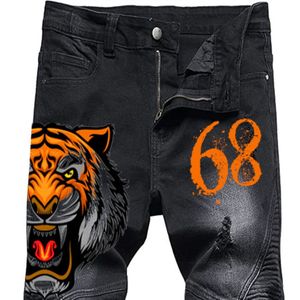 Custom High Quality New Fashion Straight Denim Pants for Men's Manufacturer 2026 Destroyed Distressed <b>Jean</b> Pant for Adults - Product Image 3