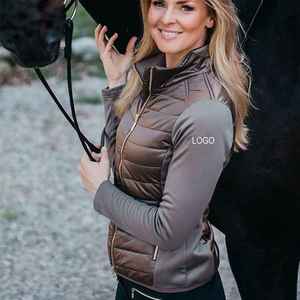 Vêtements d'équitation personnalisés avec rembourrage léger, veste d'équitation active d'hiver pour femmes - Product Image 6