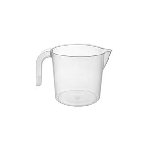 Verre doseur transparent en plastique PP écologique, résistant au lave-vaisselle, avec poignée et bec verseur, durable, pour cuisine, 1250 ml, eau, jus, lait - Product Image 1