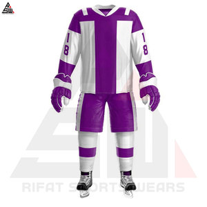 Uniforme de Hockey sobre Hielo de Primera Calidad, 100% Poliéster, Conjuntos Personalizados con Logotipo y Nombre del Equipo, Secado Rápido, Unisex, para Adultos - Product Image 2
