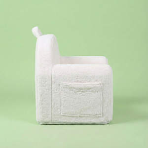 Sillón Infantil de Espuma, Silla de Comedor para Niños, Sillón Suave para Bebés con Tela de Peluche, Sillón de Esponja para Niños y Niñas - Product Image 5