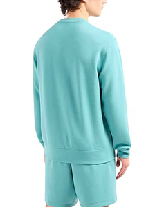 Sweat-shirt à manches longues pour homme 100% coton, couleur unie, thermique, décontracté pour l'hiver, impression numérique personnalisée, fil teint - Product Image 6